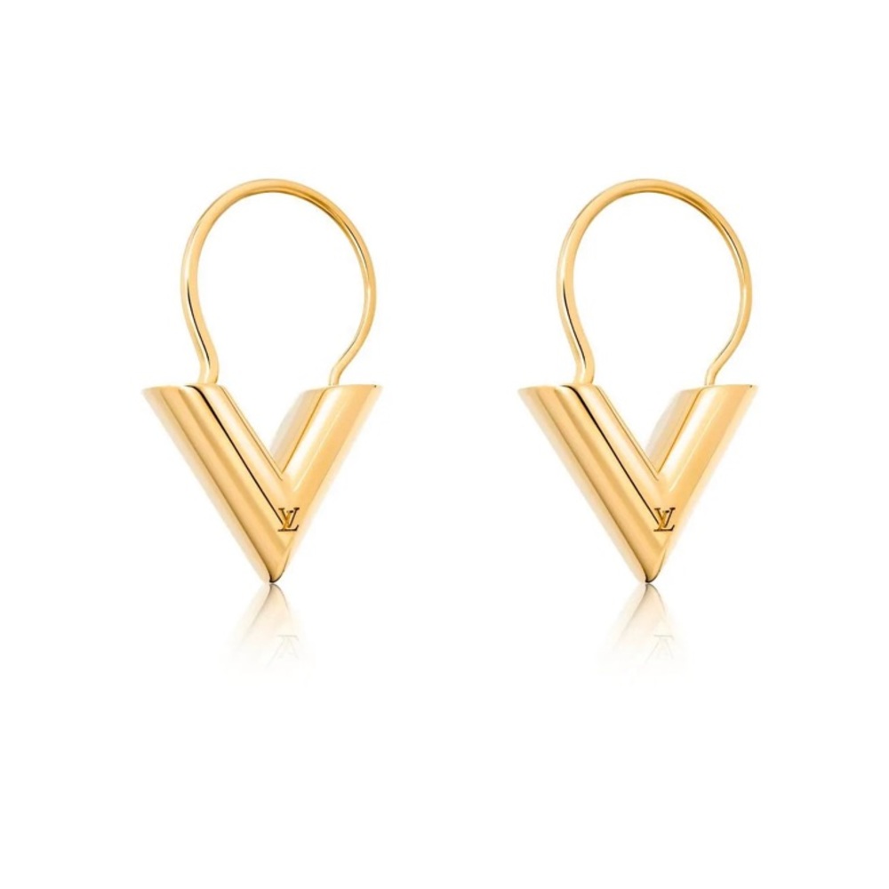 LV essential gold hoop